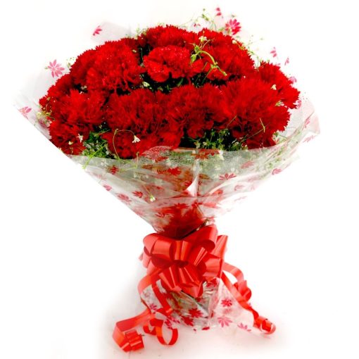 Red Carnation Bouquet-0