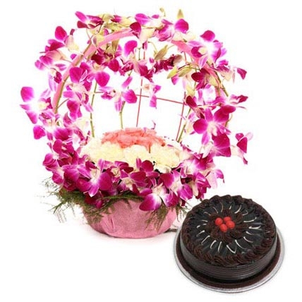 Special Flowers N Cake Combo-0