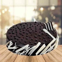 Chocolaty Ghastly circular cake-0