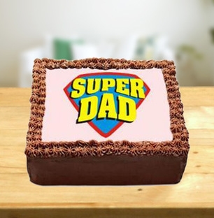 Superman Father's Day Cake-0