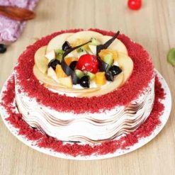 Fruity Red Velvet Cake-0