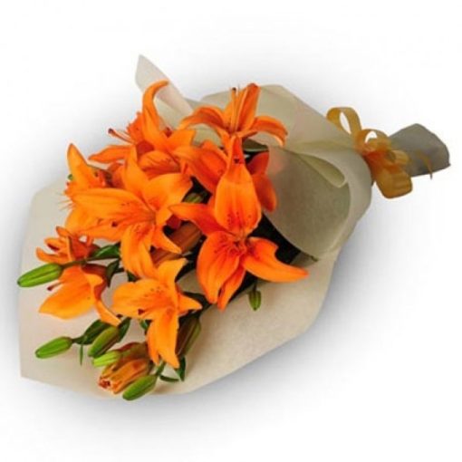 Orange Lilies Bouquet-0