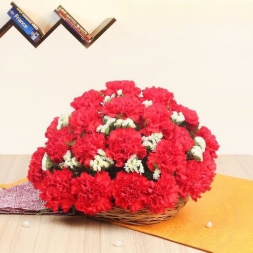 Basket of Carnations-0