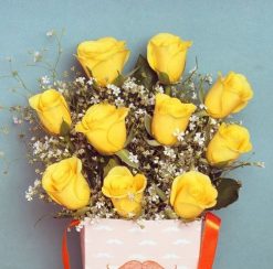 Yellow Roses in a Father's Day Vase1
