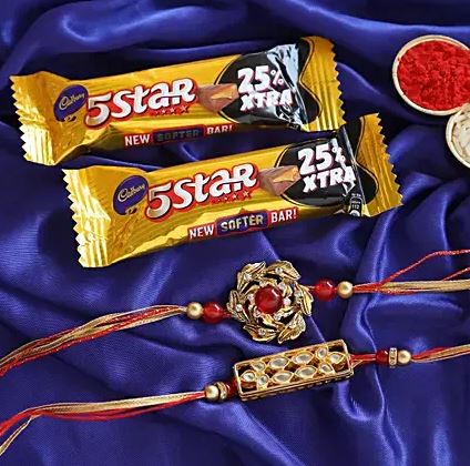 Traditional Rakhi's with Chocolate